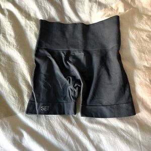 SET Active Black Bike Shorts High-Waisted Performance